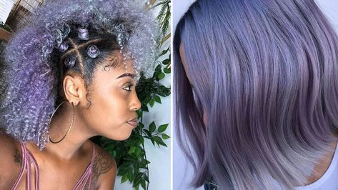 Periwinkle Hair Color, Periwinkle Hair, Hair Color Styles, New Hair Color Trends, Caring For Colored Hair, Hair Color Rose Gold, Lighter Hair, Awesome Hair, Inspiration Photos