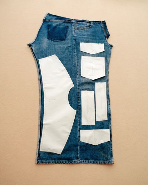 Miu Miu Launches New Denim, Bags Upcycled Collection – WWD Upcycle Denim Jeans, Denim Jeans Diy, No Sew Refashion, Upcycle Denim, Reworked Jeans, Denim Top Women, Denim Waistcoat, Reworked Denim, Thrift Store Refashion