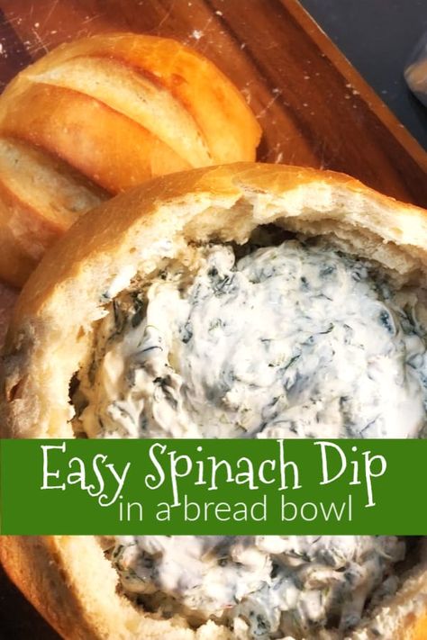 Broccoli And Cauliflower Side Dish, Spinach Dip Bread Bowl, Dip Bread Bowl, Spinach Dip Bread, Easy Spinach Dip, Bread Bowl Dip, Best Spinach Dip, Spinach Dip Easy, Cauliflower Side Dish