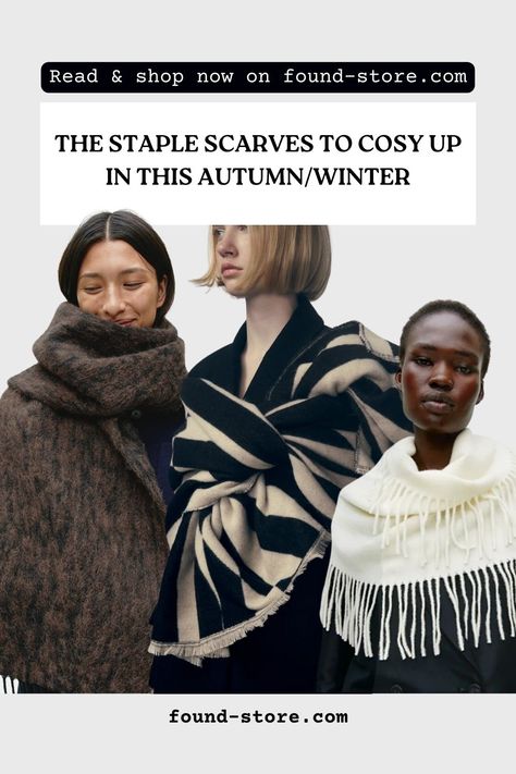 A cosy scarf is an absolute winter wardrobe staple. From autumn to winter and back out again, a stylish winter scarf will keep you toasty and help transition your outfits. Whether you're after a classic cashmere scarf to go with everything, or a playful animal print to spice up your look, we have got you covered. These are the best winter scarves on offer for 2022, so click the link to see where to shop them! Zara Scarf, Edge Scarf, Mohair Scarf, Aw 23, Scarf Trends, Color Block Scarf, Animal Print Scarf, Stylish Scarves, Perfect Coat