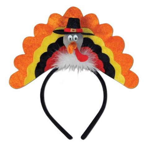 Turkey Headband, Thanksgiving Headbands, Turkey Costume, Thanksgiving Hat, Turkey Hat, Pilgrim Hat, Thanksgiving Dress, Turkey Trot, Holiday Costumes