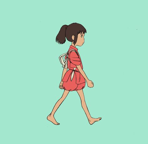 Walk Cycle Reference, Animation Walk Cycle, Walking Gif, Walking Animation, Walk Cycle, Learn Animation, Animation Storyboard, Girl Walking, Image Film