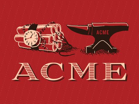 The ACME Corporation's video poster Acme Cartoon, Acme Tattoo, Corporate Poster, Sunday Meme, Giant Poster, Nfl Memes, Comic Manga, Road Runner, Super Smash Bros