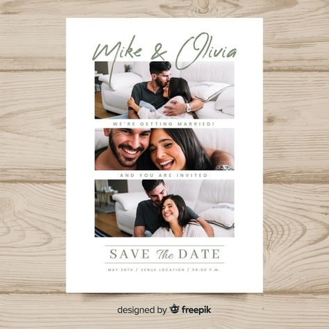 Invitation Card With Photo, Wedding Photo Album Layout, Wedding Album Cover Design, Engagement Invite, Save The Date Pictures, Digital Wedding Invitations Design, Wedding Album Layout, Card With Photo, Album Layout