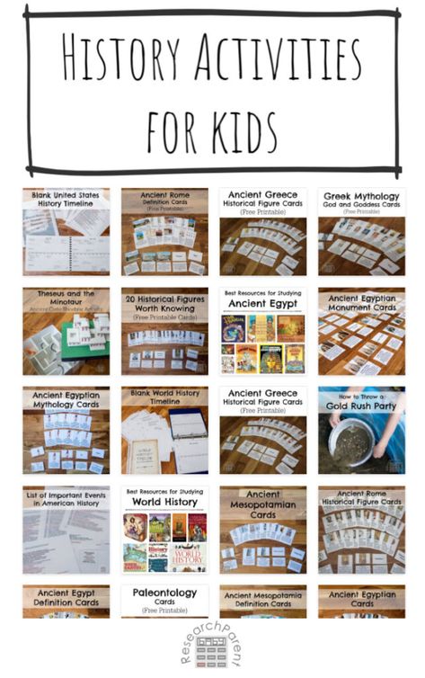 History Activities for Kids History Class Activities, Time Travel Activities For Kids, History Activities For Kids, Social Studies Games, History Lessons For Kids, Elementary History, History Printables, Art History Timeline, Esl Kids