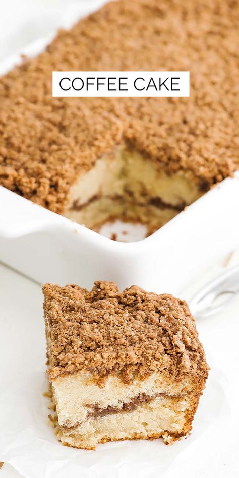 Panera Coffee Cake Recipe, Homemade Coffee Cake Recipe, Homemade Coffee Cake, Classic Coffee Cake, Billy Parisi, Coffee Cake Recipes Easy, Coffee Cake Recipe, Crunch Cake, Baking Fun