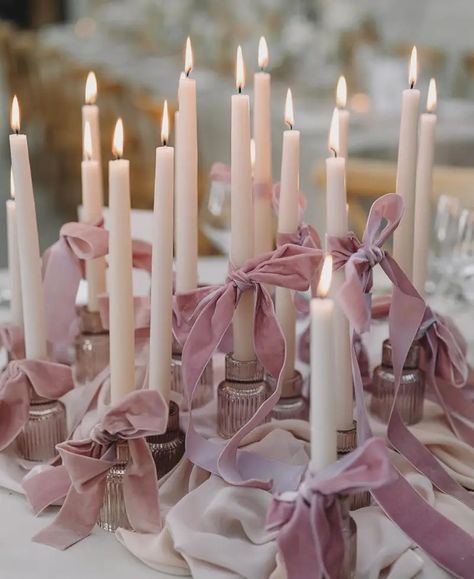 News 01.04.24: Five Essential Articles from Around the Web Ribbons On Candlesticks, Bows Table Decor, Ribbon Centerpieces, Candle Tablescapes, Springtime Wedding, Candle Ribbon, Long Candles, Wedding Bows, Wedding Ribbon