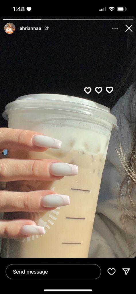 Light Pink French Tips, Light Pink French, Pink French Tips, Pink French Manicure, White French Nails, Pink French Nails, August Nails, Milky Nails, Light Pink Nails