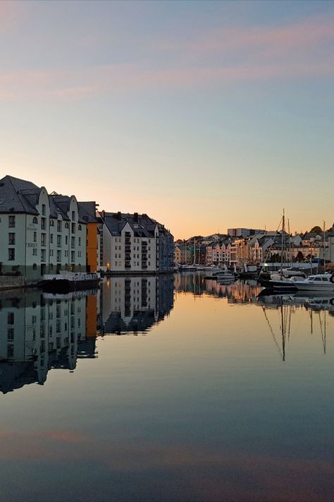 Alesund Norway Aesthetic, Norway September, Alesund Norway, Tromsø Norway, European Bucket List, North Europe, Alesund, Paradise Found, Town Center