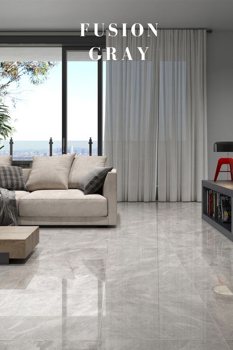 Grey Tiles Living Room, Bedroom Floor Tiles, Grey Marble Floor, Room Tiles Design, Bedroom Tile, Floor Tiles Design, Tiles Living Room, Marble Flooring Design, Tile Floor Living Room