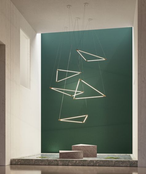 Juniper outlines the top 5 modern lighting trends interior designers should know for 2020. Equilateral Triangle, Diy Pendant Light, Geometric Lighting, Suspended Lighting, Brass Fixtures, Lighting Trends, Design Master, Interior Architect, Light Architecture