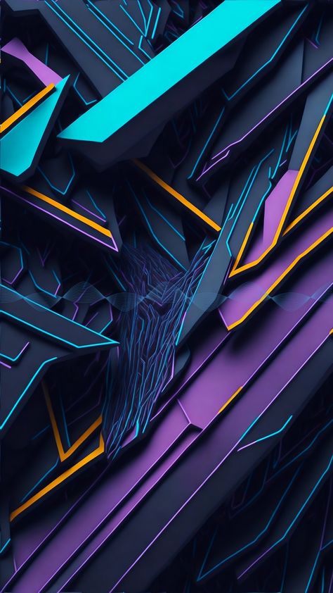 Neon Abstract, Synthwave Art, Punk Wallpaper, Cool Galaxy Wallpapers, Cyborgs Art, Graphic Design Pattern, Cool Wallpapers Art, Neon Art, Art Background