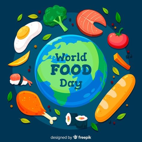 Food Day Poster, International Food Day, Preschool Checklist, World Food Day, Thor Wallpaper, Food Day, Body Tutorial, Food Delivery App, Diy Wedding Backdrop