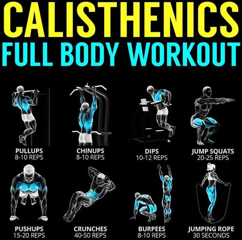 Full Body Workout For Men, Full Body Calisthenics Workout, Calisthenics Workout Program, Calisthenics Program, Calisthenics Workout Routine, Full Body Bodyweight Workout, Back Workout Men, Body Weight Workout, Calisthenics Workout For Beginners