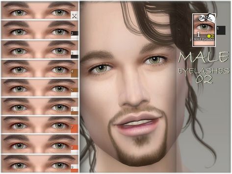 BAkalia's Male Eyelashes 02 #sims4cc Male Eyelashes, Sims 4 Eyelashes, Sims 4 Cc Eyes, Eyeliner Designs, Sims 4 Cc Makeup, Sims 4 Cc Skin, Eye Details, Colored Eyeliner, Best Sims