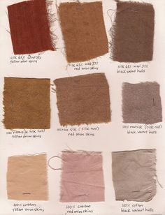 Textile Inspiration on Pinterest | Textiles, Textile Design and ... Tinta Natural, Natural Dye Fabric, Eco Dyeing, Turquoise Fabric, Botanical Dyeing, Eco Printing, Plant Dyes, Dyeing Techniques, Shades Of Brown