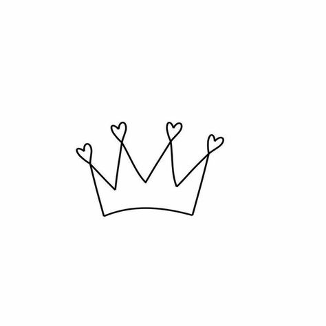 Cute Crown Tattoos, Minimalist Crown Tattoo, Drawing Crown, Simple Crown Tattoo, Tiara Tattoo, Crown Tattoos For Women, Small Crown Tattoo, Crown Tattoos, Small Crown