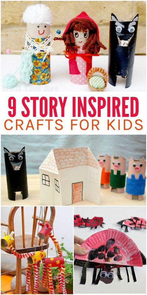 Make reading even more fun with these 9 story inspired kids crafts for creative storytelling. Kids will love these cute crafts to go along with their favorite books! Story Book Project Ideas, Book Craft Ideas, Storybook Crafts, Book Craft, Monster Trucks Birthday Party, Monster Truck Birthday, Bedtime Story, Train Ride, Monster Jam