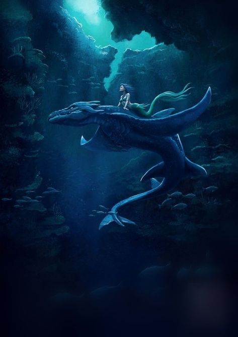 Mermaid Water, Sea Dragons, Art Vampire, Mermaid Illustration, Fantasy Mermaid, Mermaid Drawings, Samurai Tattoo, Mermaids And Mermen, Sea Dragon