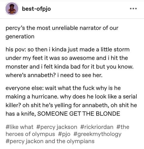 Percy Jackson Character Tweets, Percy Jackson Tweets, Heroes Of Olympus Funny, Pjo Memes Funny, Percy Jackson Tumblr, Pjo Funny, Percy Jackson Comics, Perseus Jackson, The Last Olympian