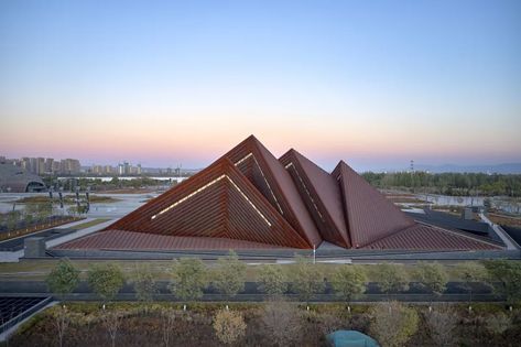 Foster + Partners, Chaoying Yang · Datong Art Museum · Divisare Pyramid Roof, Passive Design, Foster Partners, Cultural Architecture, Art Storage, Space Architecture, Exhibition Space, Design Museum, Concept Architecture