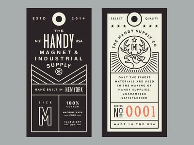 Steve Wolf, Hang Tag Design, Design Invitation, 카드 디자인, Clothing Tags, The Design Files, Tag Design, Print Packaging, 로고 디자인