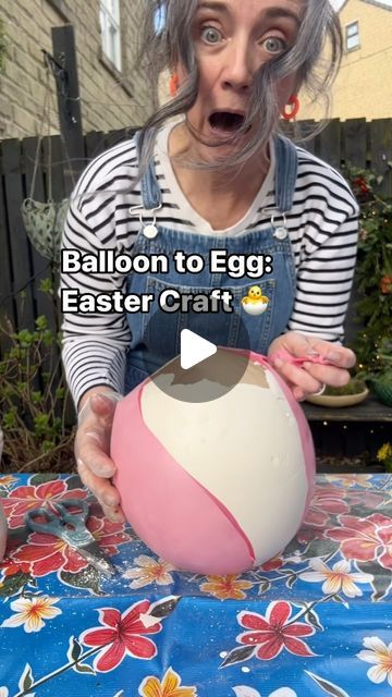 Mrs Clare Hooper on Instagram: "How Egg-cellent is this?   I’ve linked the plaster of Paris in my bio under Easter craft 🔗🐣  Tutorial below 👇   Make these cracking Easter decorations (or planters!) with this easy plaster of Paris and balloon method. Perfect for all ages, it’s a right corker of a family craft project!  Stuff  you’ll need: * Plaster of Paris * Balloons (various sizes) * Plastic bottle  * Water * Paint (optional) * Paint brushes (optional) * Small plants (for planters) * Compost (for planters)  Get Cracking: 1. Blow up balloons: Round or oval balloons work best for even plaster coverage. Inflate them to your desired egg size  2. Mix up the plaster: Following the packet instructions, blend Plaster of Paris with water in your bottle. Aim for a thick cream-like consistency. T Paris Balloons, Plaster Of Paris Crafts, Deflated Balloon, Plants For Planters, Paris Crafts, How To Make Eggs, Blowing Up Balloons, Diy Plastic Bottle, Diy Plaster