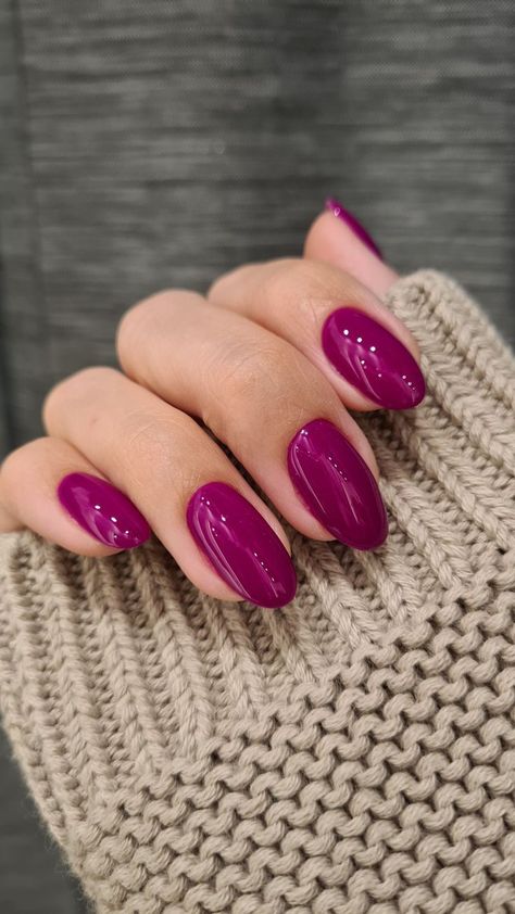 Raspberry Nails, Magenta Nails, Berry Nails, Dark Pink Nails, Milky Nails, Simple Gel Nails, Purple Nail, Elegant Nails, Classy Nails