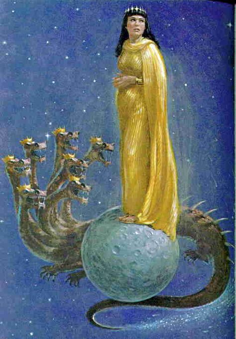 Revelation 12:1 ~ The Woman and the Dragon Beast Of Revelation, Bible Artwork, Revelation 12, Bible Study Books, Arte Alien, Bible Images, Prophetic Art, Bride Of Christ, The Apocalypse