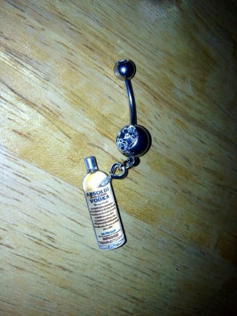 Absolute Vodka Bottle, Jameson Bottle, Bellybutton Ring, Bellybutton Rings, Cute Belly Rings, Piercing Rings, Bellybutton Piercings, Belly Button Piercing Jewelry, Belly Piercing Jewelry