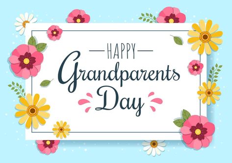 Happy Grandparents Day Cards, Cute Cartoon Illustration, Greeting Card Background, Disney Themed Classroom, Happy Grandparents Day, Card Background, Themed Classroom, Wallpaper Patterns, Phone Wallpaper Patterns