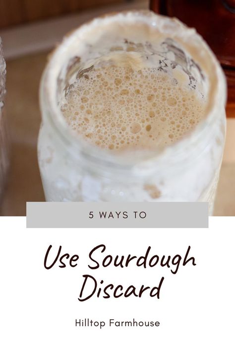 With feeding a sourdough starter comes discard: excess sourdough starter. Wondering how you can use this discard up instead of simply throwing it out? Continue reading to learn about my top 5 favorite ways to utilize sourdough discard. I haven't thrown away any excess starter since developing these recipes! Click the link to each one in order to find the full recipe. Healthy Breakfast Items, Sourdough Starter From Scratch, Sourdough Pizza Crust, Sourdough Bread Starter, Sourdough Starter Discard Recipe, Sourdough Pancakes, Homemade Sourdough Bread, Bread Starter, Sourdough Starter Recipe