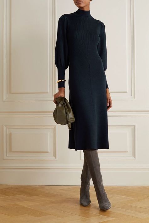 Dresses Cold Weather, Winter Office Outfits, Navy Outfits, Winter Office, Sewing Courses, Stylish Winter Outfits, Cold Weather Fashion, Business Outfit, Looks Chic