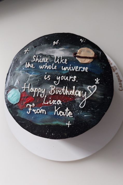 bday | b-daycake | cake | birthday | happybirthday | birthdaycake | birthday cake idea | galaxy cake Universe Birthday Cake, Schooling Aesthetic, Galaxy Cake Birthday, Universe Cake Ideas, Galaxy Cake Ideas, Galaxy Birthday Cake, Universe Cake, Cake Captions, 28 Birthday