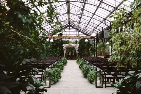 planterra conservatory michigan wedding ceremony venue location.  a beautiful greenhouse full of greenery with open glass ceilings for your wedding ceremony and reception by omalley king  #planterraconservatory #detroitwedding #detroitweddingphotographer #greenhousewedding #conservatoryweddingvenue #midwestweddingvenue Wedding Conservatory, Planterra Wedding, Planterra Conservatory, Wedding Ceremony Ideas, Greenhouse Wedding, Michigan Wedding Photographer, Flowers Wallpaper, Ceremony Venue, Michigan Wedding