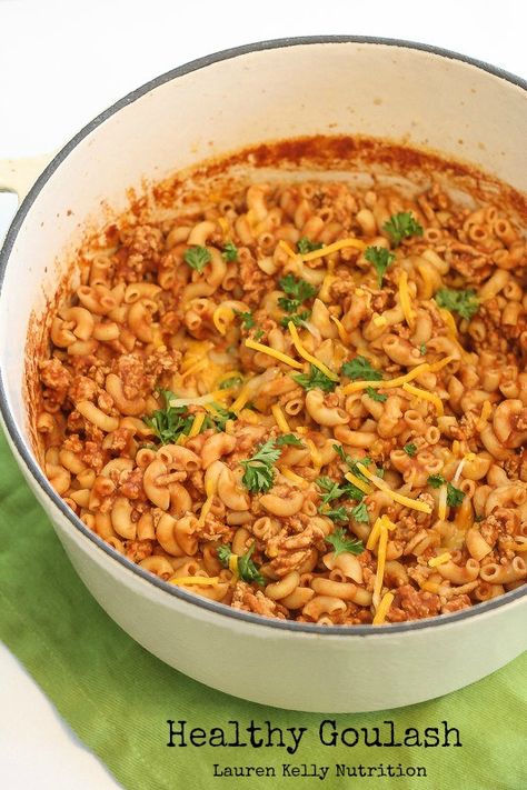 Healthy Goulash *Wheat-Free* Healthy Goulash, Nutritious Dinner, Baby Lunch, Lauren Kelly, Goulash Recipes, Healthy Lunches, Holiday Meals, Goulash, Ultimate Comfort Food