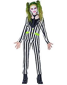 Beetlejuice Girl Costume, Female Beetlejuice Costume, Beetlejuice Suit, Lydia Deetz Costume, Beetlejuice Halloween Costume, Spirit Halloween Costumes, Beetlejuice Costume, Beetlejuice Halloween, Suit Costume