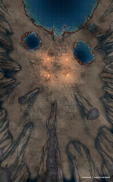 Desert Cave Battlemap, Underground Battlemap, Cave Map Rpg, Underground Map, Fantasy City Map, Dnd World Map, Battle Map, Fantasy World Map, Tabletop Rpg Maps