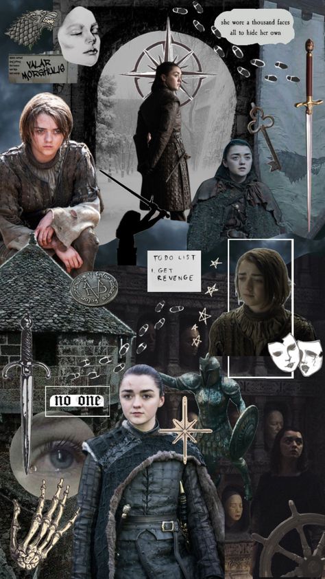 #arya #aryastark #gameofthrones #asoiaf Arya Stark Wallpaper, Arya Stark Art, Stark Wallpaper, Game Of Thrones Arya, Game Of Thrones Poster, Got Game Of Thrones, Game Of Thrones Quotes, Witchy Wallpaper, Valar Morghulis