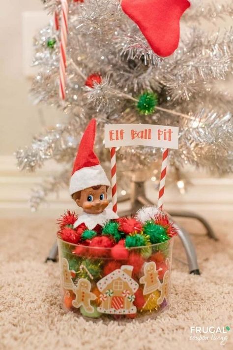 Diy Elf On The Shelf, Diy Elf, Elf Printables, Elf Ideas Easy, Easy Elf, Awesome Elf On The Shelf Ideas, Money Saving Mom, Dr Phil, Ball Pit