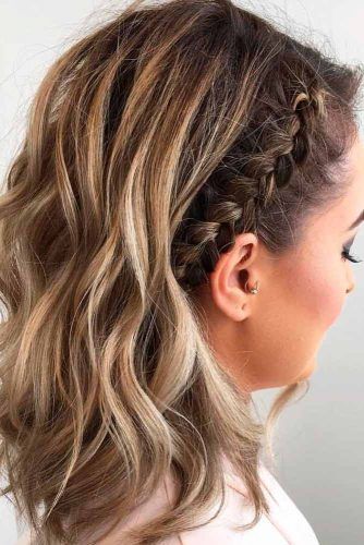 Terrific Shoulder Length Hairstyles To Make Your Look Special ★ See more: https://glaminati.com/shoulder-length-hairstyles/ Teenage Hairstyles, Cute Braided Hairstyles, Peinados Fáciles Para Cabello Corto, בר מצווה, Penteado Cabelo Curto, Short Hair Updo, Short Hair Haircuts, Braids For Short Hair, Shoulder Length Hair