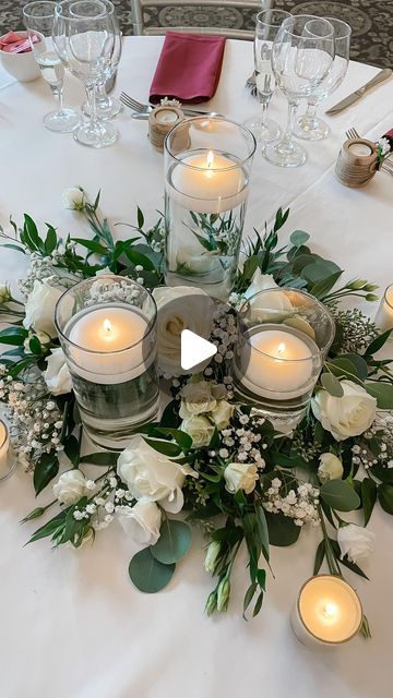 Ideas For Centerpieces Table Decorations, Crystal Glass Centerpieces Wedding, Rehearsal Dinner Table Decor Ideas, Flower And Candle Decor, Weddings In January, Real Flower Centerpieces Wedding, Centerpiece For Wedding Reception, Affordable Centerpiece Ideas, Chandelier Wedding Centerpieces