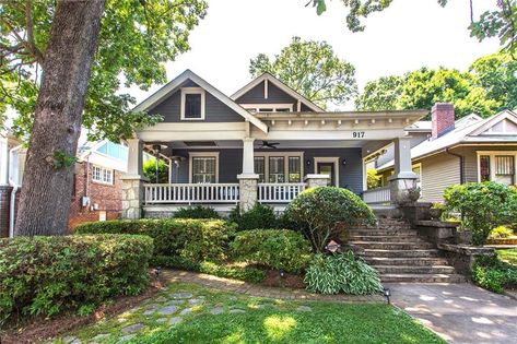 See what I found on #Zillow! https://www.zillow.com/homedetails/917-Saint-Charles-Ave-NE-Atlanta-GA-30306/35850878_zpid/ Cottage House Aesthetic, 1920 Craftsman Bungalow, Classic Front Porch, Thermador Range, Original Hardwood Floors, Cottage House Interior, Cottage Tiny House, Bungalow Cottage, Porch Addition