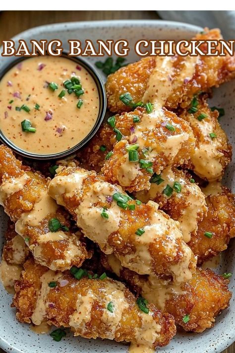 Bang Bang Chicken Spicy Chicken Breast Recipes, Use Rotisserie Chicken, Spicy Chicken Breast, Cornflake Chicken, Chicken Shredded, Bang Bang Chicken, Zesty Sauce, Spicy Chicken Recipes, Magnetic Force