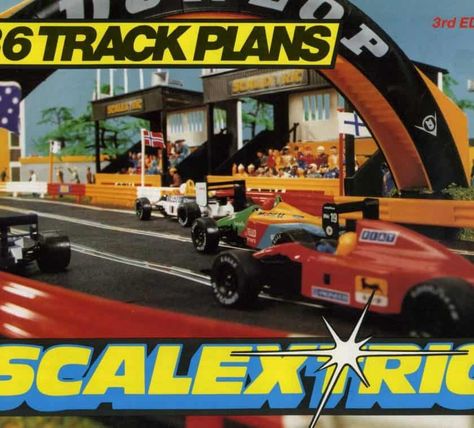 Scalextric Track Plans Book 10th Edition with 60+ Slot Car Track Plans Scalextric Digital, Scalextric Track, Marathon Posters, Slot Car Race Track, Sports Track, Slot Car Racing, Slot Car Tracks, Plan Book, Track Car