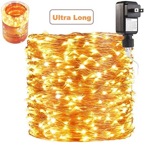 Amazon.com: 165 Ft Ultra Long 500 LEDs LED String Lights Plug in, Waterproof Deck/Porch/Ceiling Copper Wire Lights, Indoor Decorative Lights for Bedroom,Patio,Garden,Party,Christmas Tree Warm White: Arts, Crafts & Sewing Copper Wire Lights, Led String Lights Outdoor, Porch Ceiling, Bedroom Decor Lights, Firefly Lights, Fairy Lights Bedroom, Deck Porch, Indoor String Lights, Rope Lights