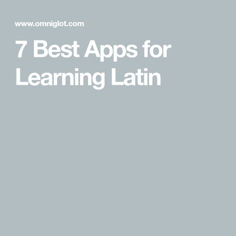 Apps To Learn French, Latin Language Learning, Classical Christian Education, Learning Latin, Best Language Learning Apps, Learn Latin, Teaching Latin, Apps For Learning, Language Learning Apps