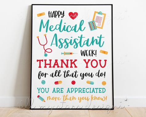 Medical Assistant Quotes Inspiration, Medical Assistant Week, Medical Assistant Quotes, Box Printable, Assistant Gifts, Medical Assistant, Star Designs, Banners Signs, Party Printables