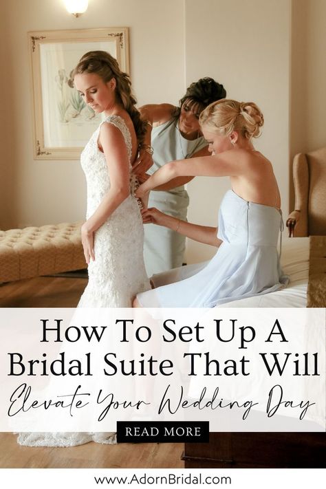 Elevate your bridal experience with the perfect bridal suite. This blog post from Adorn Bridal will give you the best bridal suite ideas and bridal suite must haves. From a bridal suite emergency kit to bridal suite music, start your wedding day prep with a relaxing environment. Click the link to get your bridal suite checklist now! Bridal Suite Ideas, Wedding Day Prep, Curvy Wedding, Suite Ideas, Bridal Party Getting Ready, Me And My Husband, Bridal Preparation, Bridal Prep, Wedding Help