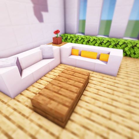 Minecraft Couch, Minecraft Modern, Easy Minecraft Houses, Diy Minecraft, Cool Minecraft Houses, Minecraft Room, Minecraft Furniture, Minecraft Plans, Minecraft Construction